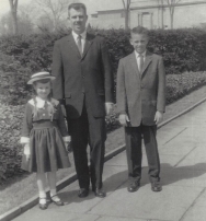 Wentz, WB 1950s with Karen and Kurt