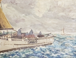 Wentz, WB Ship On Sea 1951-12