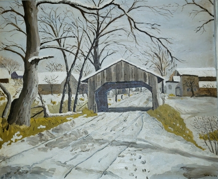 Wentz, WB Winter Covered Bridge 1952